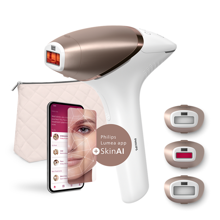Philips Lumea IPL 9900 Series BRI973/00 me tre shtojca inteligjente